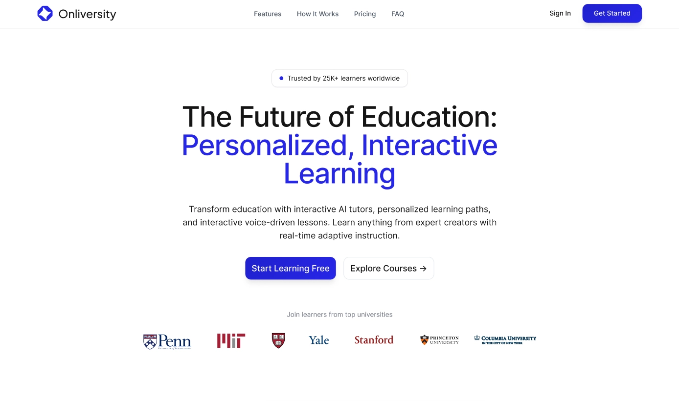 Onliversity case study, detail 1