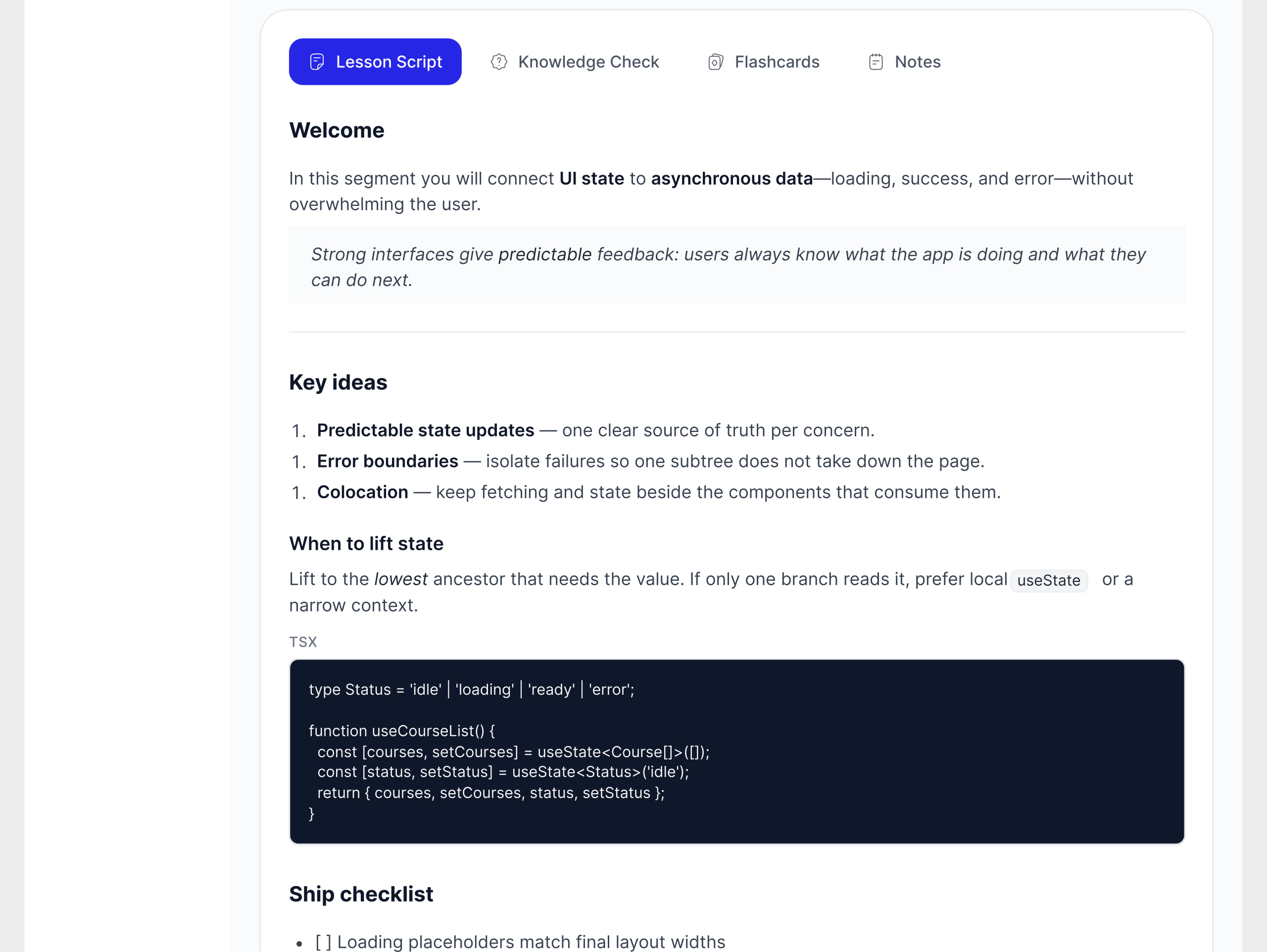 Onliversity case study, detail 7